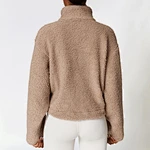 plaid flap pocket drop shoulder coat